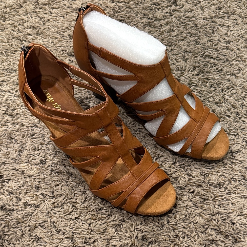 Brown Strappy Sandals